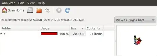 sudo lsblk -f screenshot