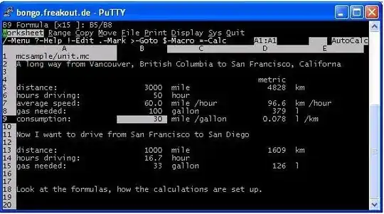 MacroCALC screenshot