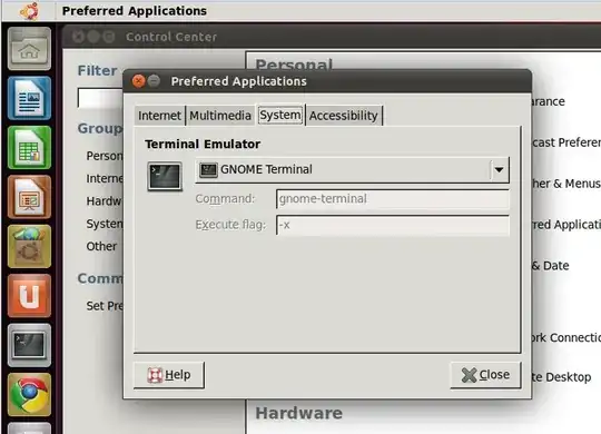 Display of the "Bookmark Applications"