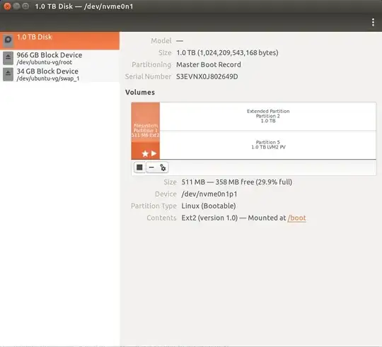 1.0 TB Disk -- /dev/nvme0n1