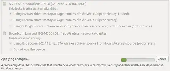 Additional Drivers Installation Running.