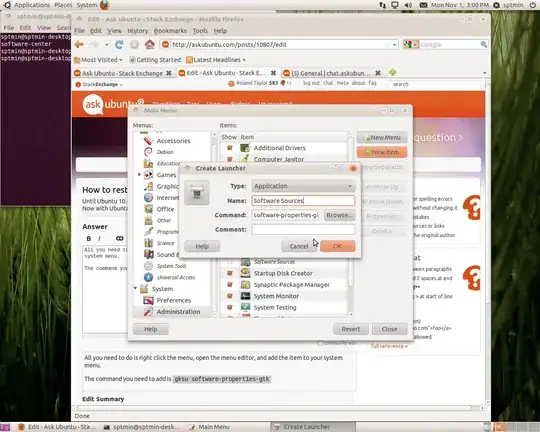 See the attached image of <code>gparted</code> output.