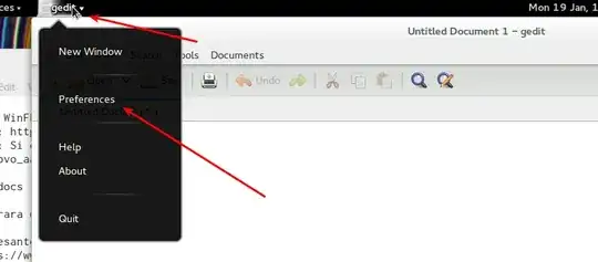 finding the preference menu entry
