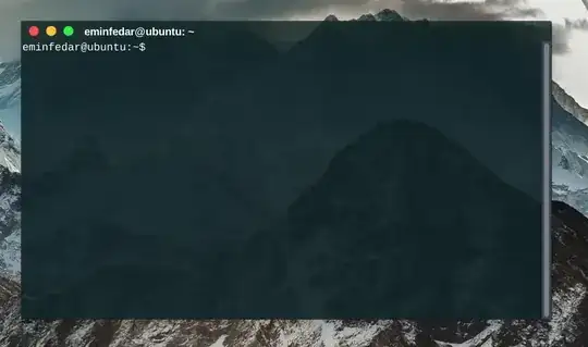 Terminal Background & Panel without blur effect