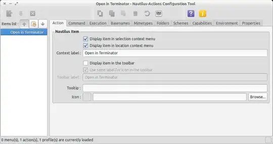 Nautilus preferences menu