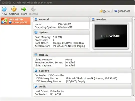 IE8 WinXP machine in power off state