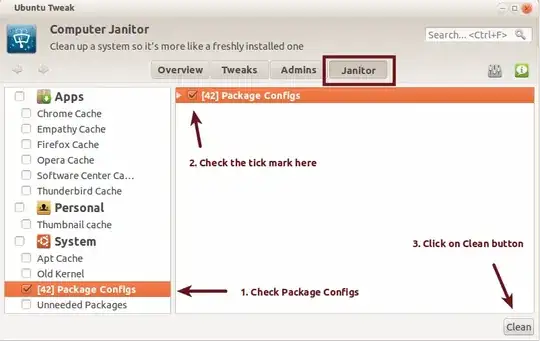 cleaning in ubuntu tweak