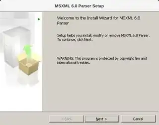 msxml6 is installed due to an incompatibility of libxml.