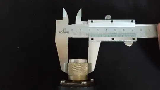 The connector diameter