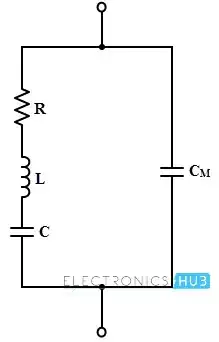 Crystal equivalent circuit
