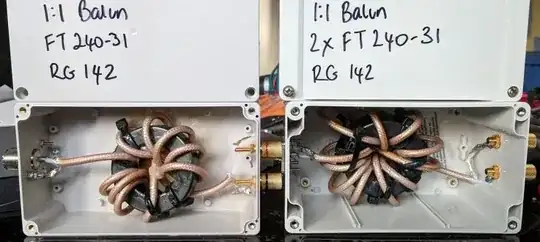 Single and double toroid choke baluns