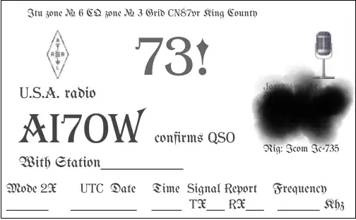 AI7OW QSL CARD