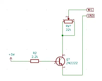 potentiometer with transistor