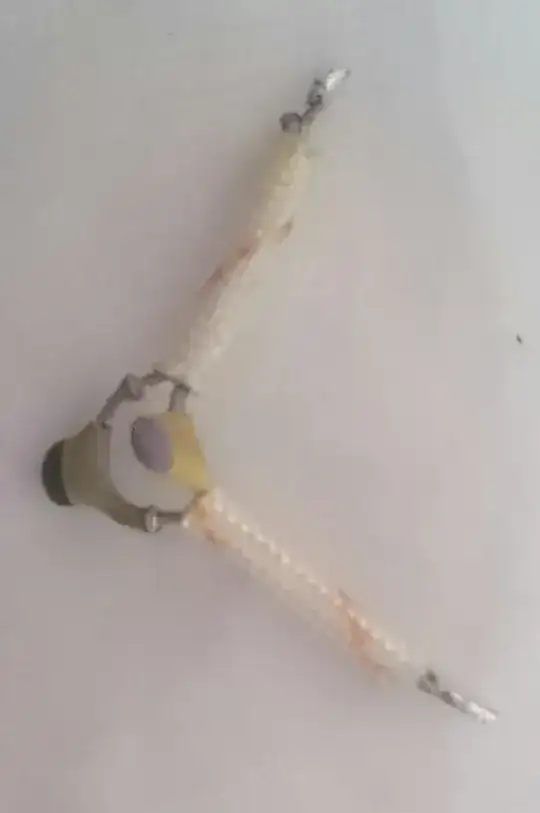 The two caps in question. notice the insulation on the legs