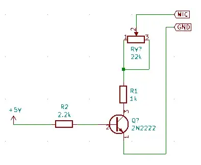 potentiometer with transistor and new resistor