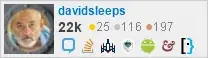 profile for davidsleeps on Stack Exchange, a network of free, community-driven Q&A sites