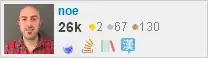 profile for noe on Stack Exchange, a network of free, community-driven Q&A sites