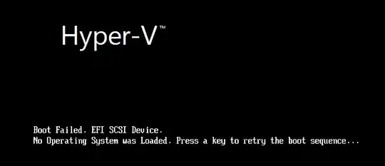 Error Screenshot Hyper-V