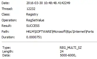 DCOMCNFG Registry Port Changes