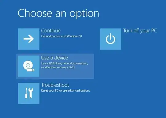 Using a device for boot