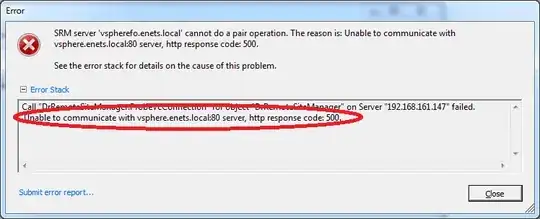  Unable to communicate with vsphere:80 server, http response code: 500.