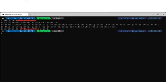 ssh using gitea account