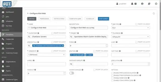 Configure Service Job Template