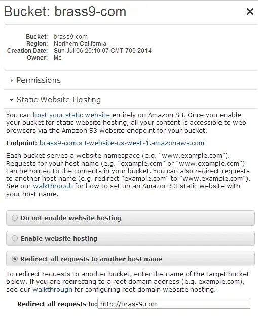 S3 with Redirect all requests setup