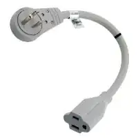 12" Power Cord Adapter with Rotating Plug 12" Power Cord Adapter with Rotating Plug
