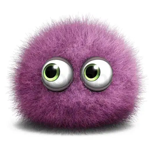 The cute monster requesting to do so