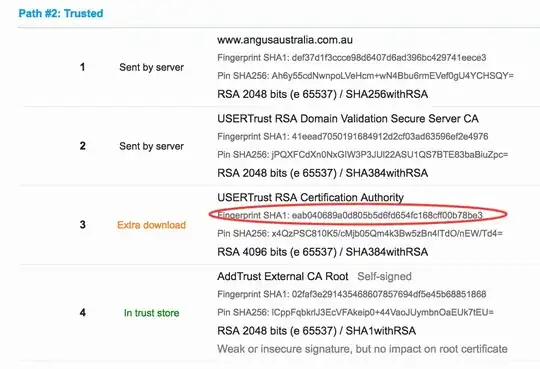 SSLLabs refresh does not see the new SSL certificate chain.