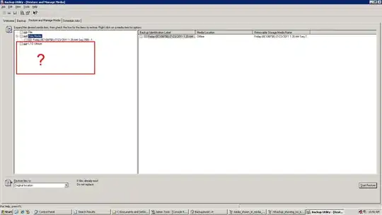 NTBackup showing no media in the Backup\LTO Ultrium pool