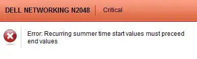 Recurring summer time start values must preceed end values