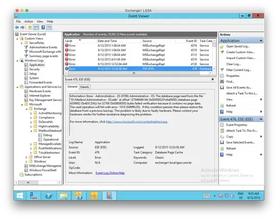 ESE Database Corruption