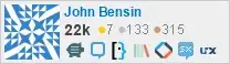 profile for John Bensin on Stack Exchange, a network of free, community-driven Q&A sites