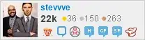 profile for stevvve on Stack Exchange, a network of free, community-driven Q&A sites