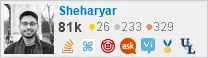 profile for Sheharyar on Stack Exchange, a network of free, community-driven Q&A sites