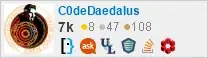 profile for C0deDaedalus on Stack Exchange, a network of free, community-driven Q&A sites