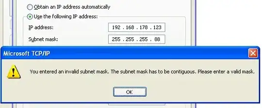 Subnet mask Windows XP SP2