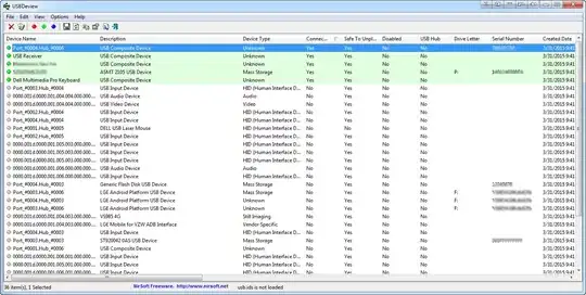 USBDeview Screenshot 1