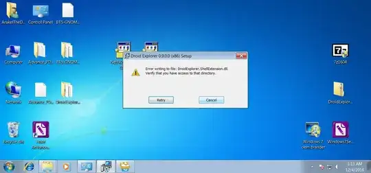 Warning message box saying: The filename, directory name, or volume label syntax is incorrect.