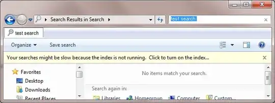Propt to turn on search indexing