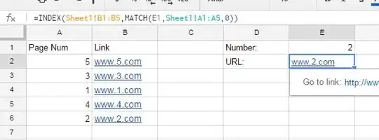 Example of working and non-working formulas