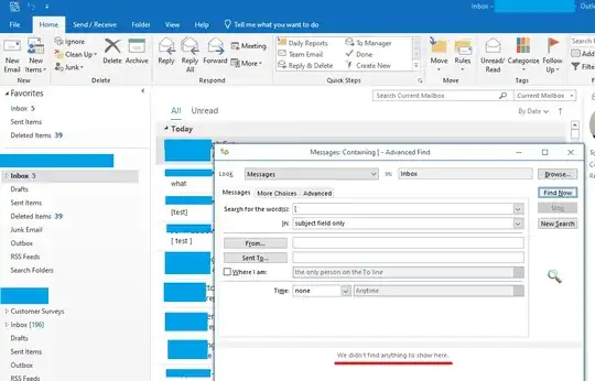 Searching for a square bracket character using "Advanced Find"
