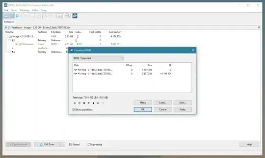 Combine image parts as JBOD