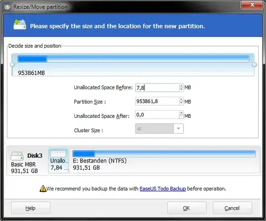 EaseUS Partition Manager // Resize/Move partition