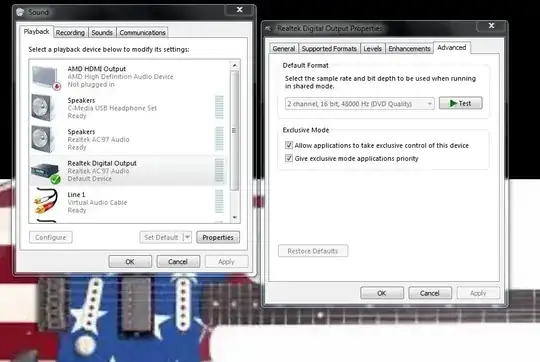 Audio settings image