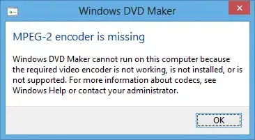 MPEG-2 encoder is missing