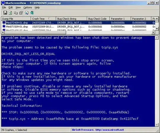 BlueScreenView screenshot