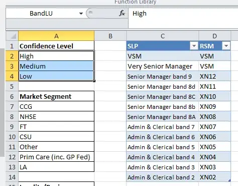 Name a range with the same name and it works fine